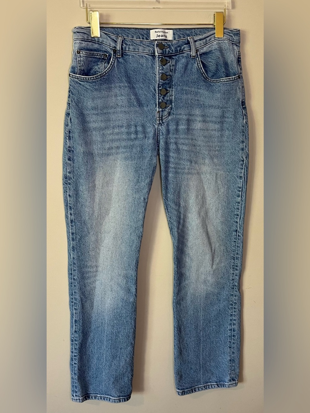 Reformation Cynthia Button-fly Jeans Size 31